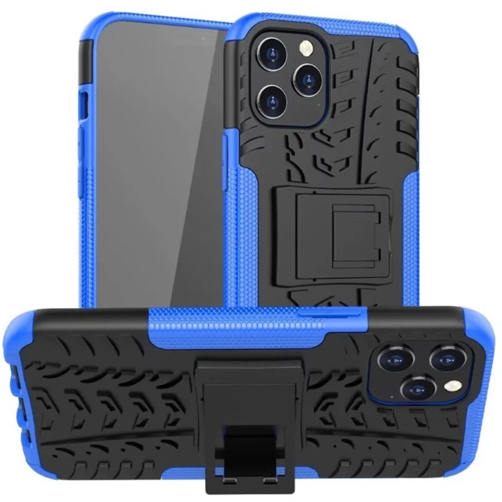 Armour iPhone 12 Pro. Anti-Skid, Anti-Shock Case. Color Black & Blue